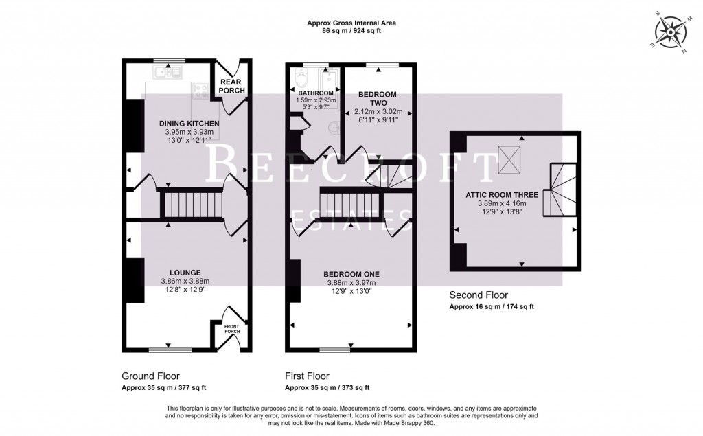 Floorplans For Bartholomew Street, Wombwell, Barnsley