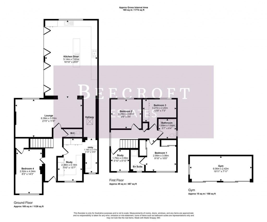 Floorplans For Old House Close, Hemingfield, Barnsley