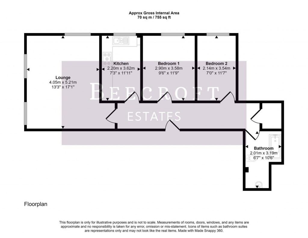Floorplans For Leecrest House, Doncaster Road, Barnsley