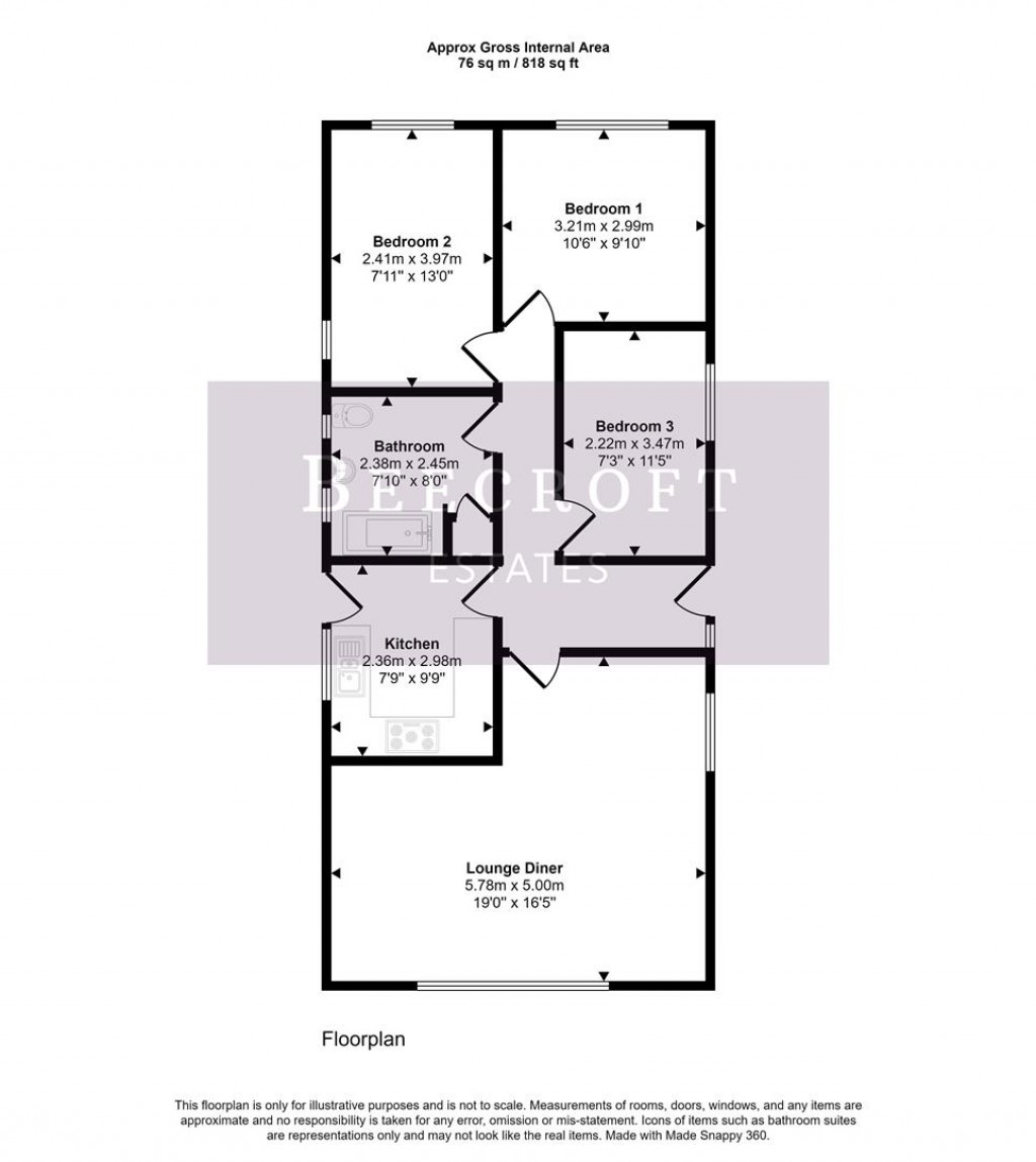 Floorplans For Fitzwilliam Street, Swinton, Mexborough