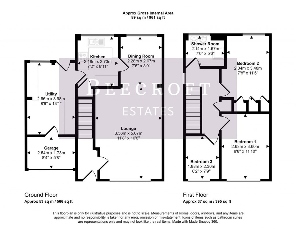 Floorplans For 14 Swaithe View, Worsbrough, BARNSLEY