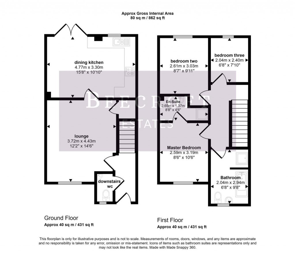 Floorplans For Haverhill Grove, Wombwell, Barnsley