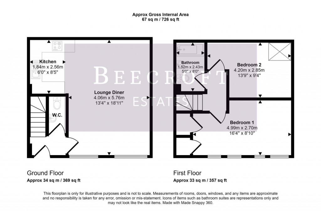 Floorplans For Old School House, West View Road, Mexborough