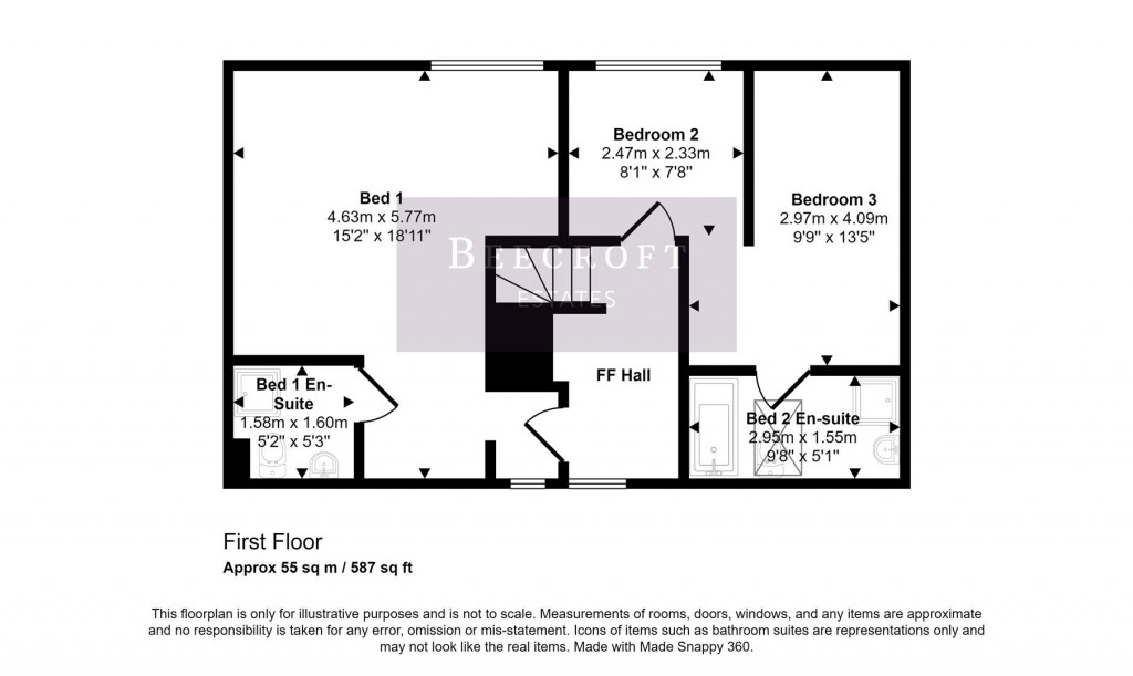 Floorplans For Old School House, West View Road, Mexborough