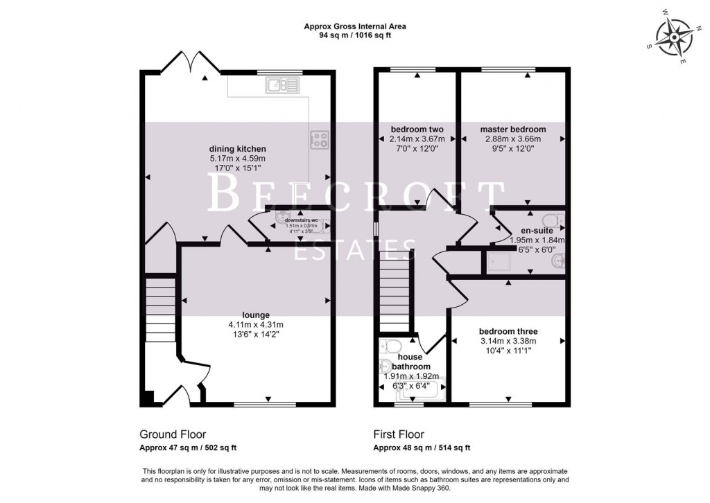 Floorplans For Laxton Road, Barnsley