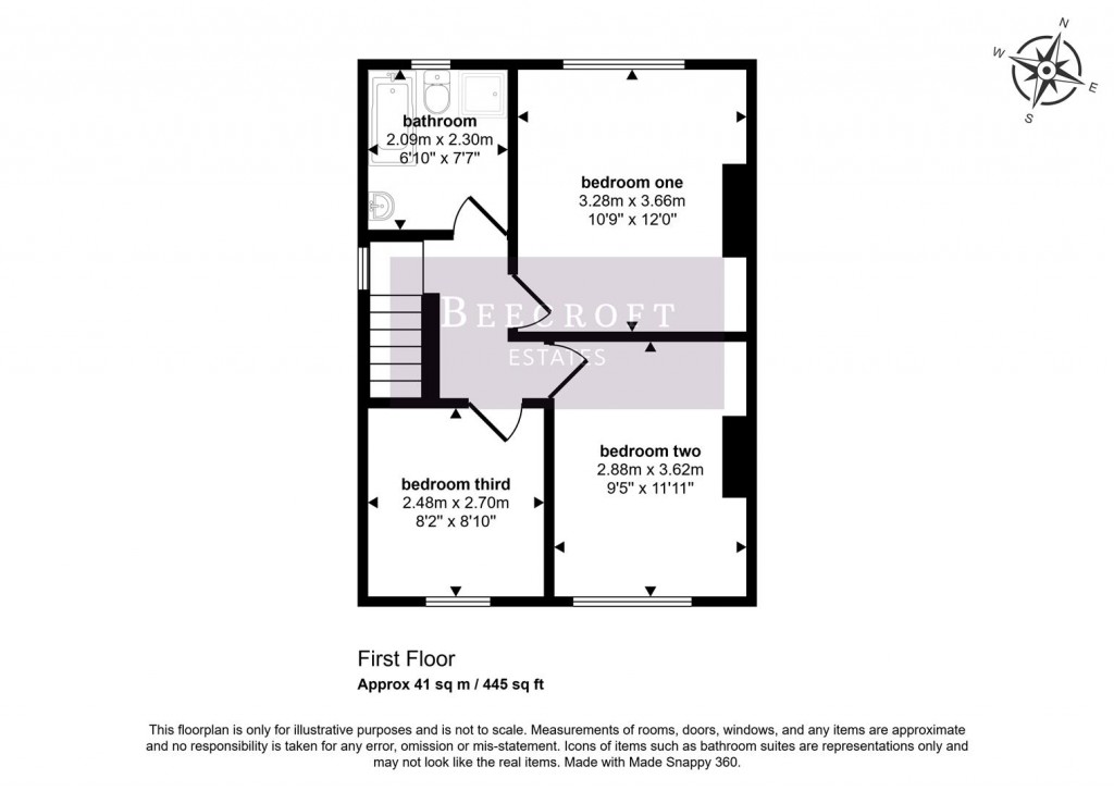 Floorplans For Loxley Avenue, Wombwell, Barnsley