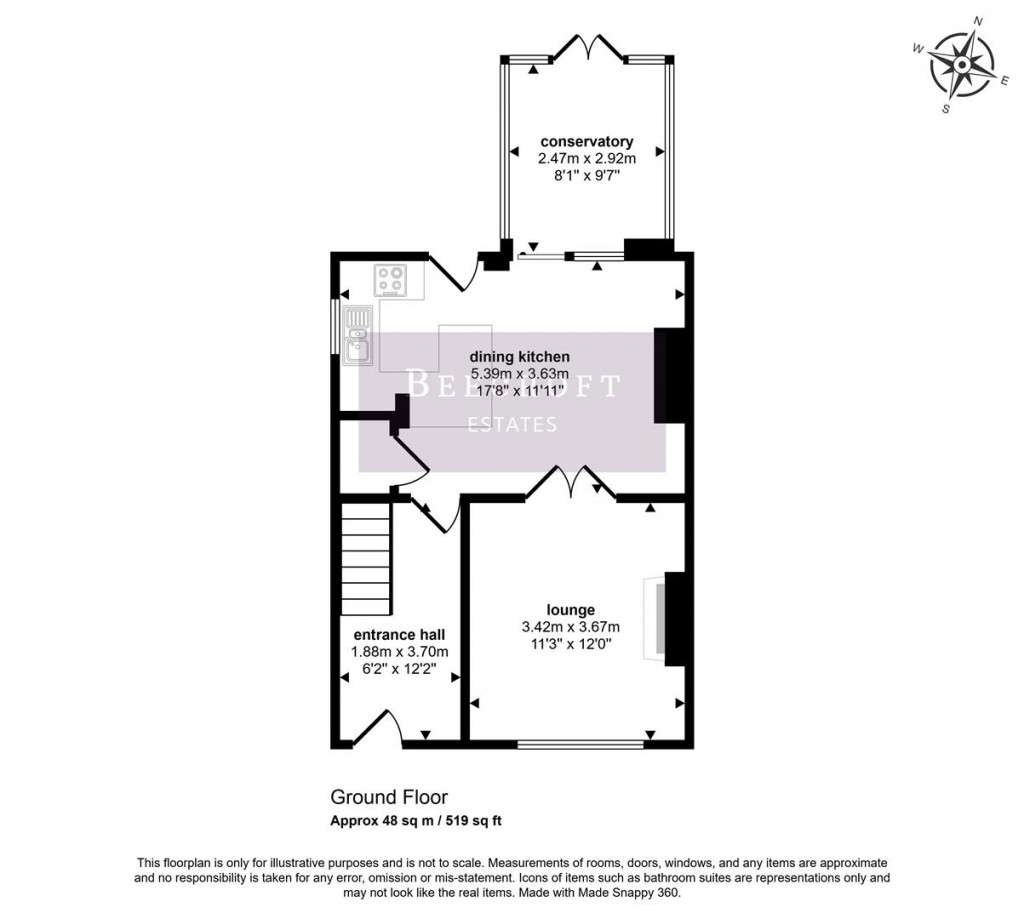 Floorplans For Loxley Avenue, Wombwell, Barnsley