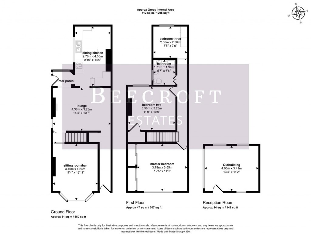 Floorplans For Summer Lane, Wombwell, Barnsley