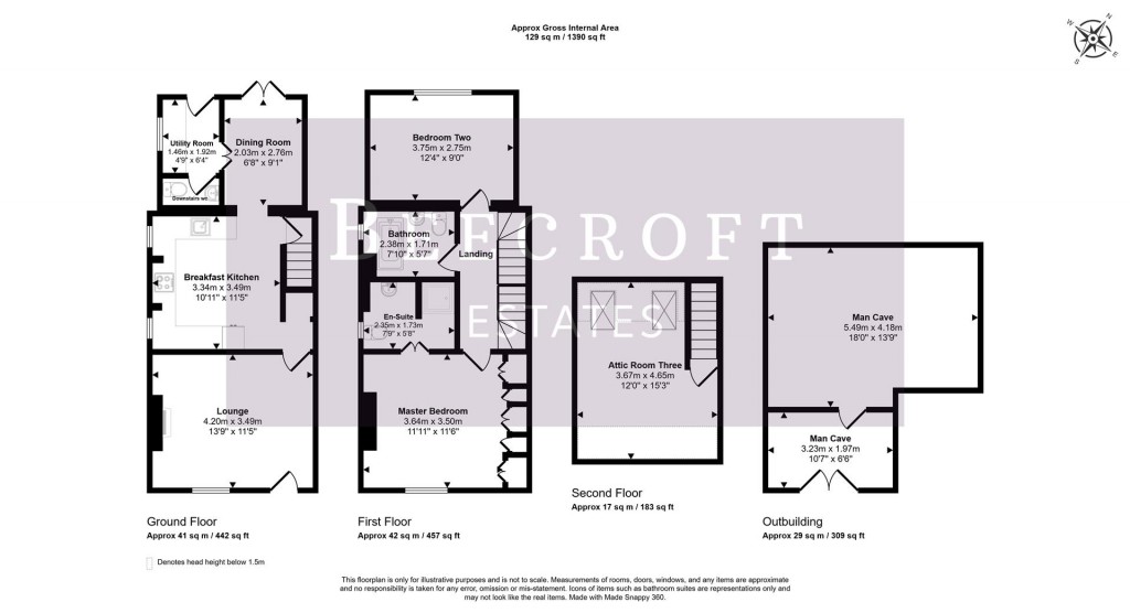 Floorplans For Ings Road, Wombwell, Barnsley