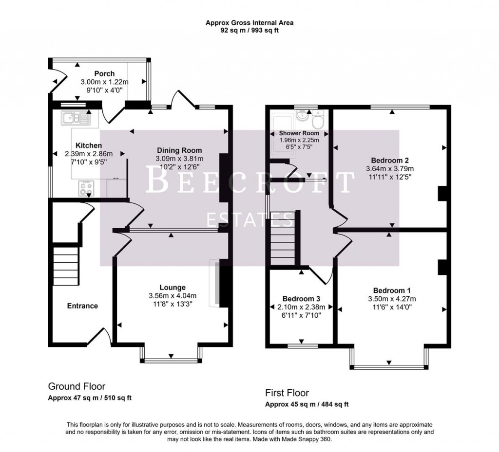 Floorplans For Windmill Road, Wombwell, Barnsley