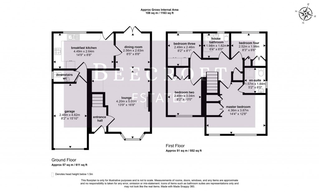Floorplans For Hollygrove, Goldthorpe, Rotherham