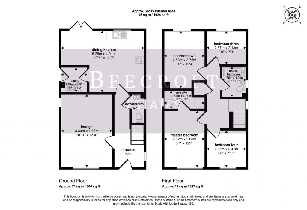 Floorplans For De Montford Drive, Kilnhurst, Mexborough