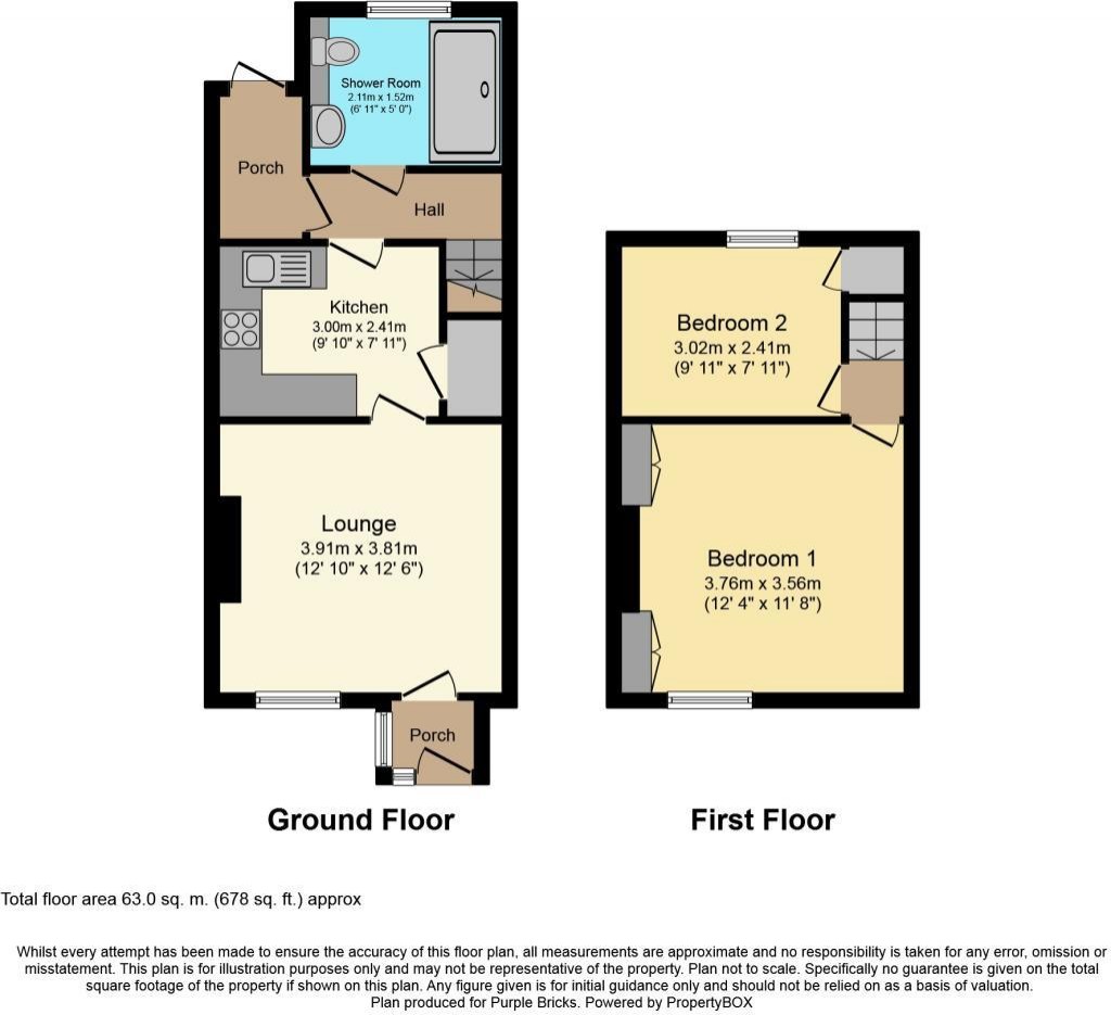 Floorplans For Myrtle Road, Wombwell, Barnsley