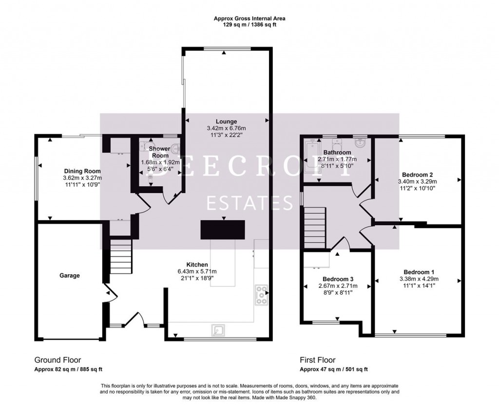 Floorplans For Church Street, Mexborough