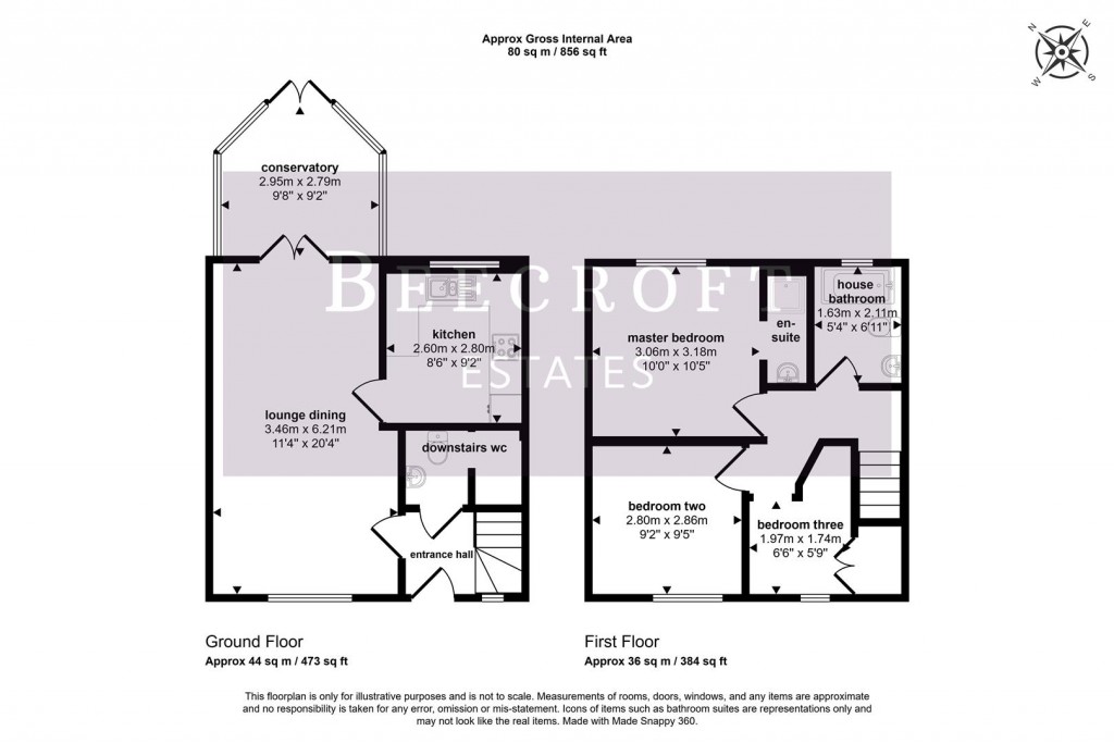 Floorplans For Pinfold Gardens, Cudworth, Barnsley