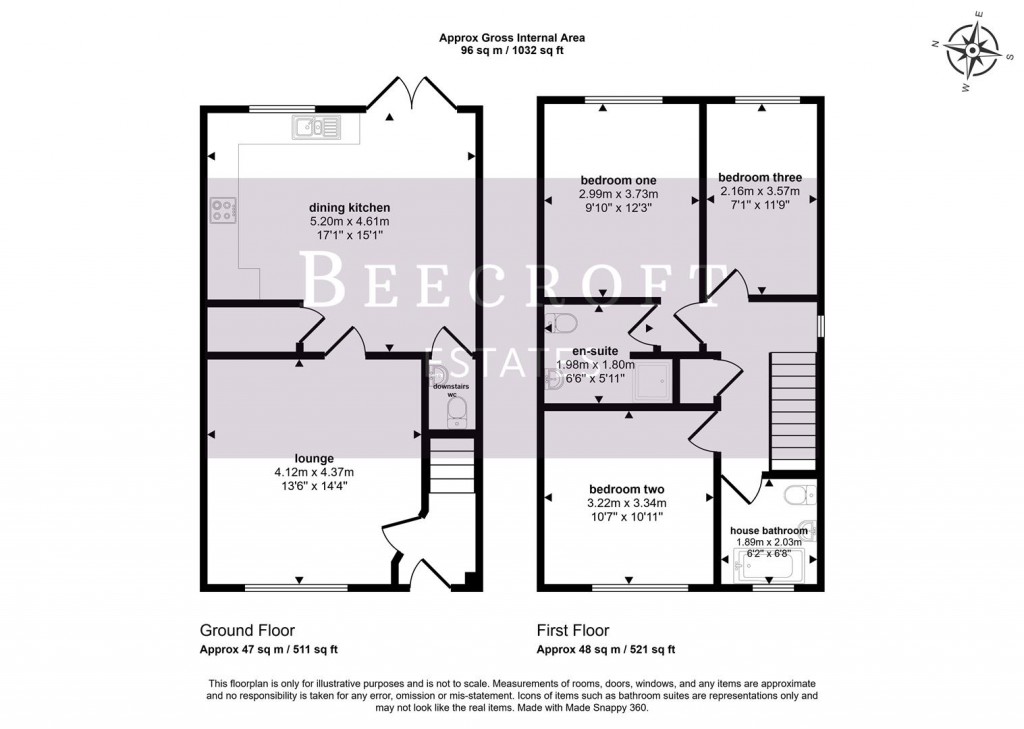 Floorplans For Laxton Road, Barnsley