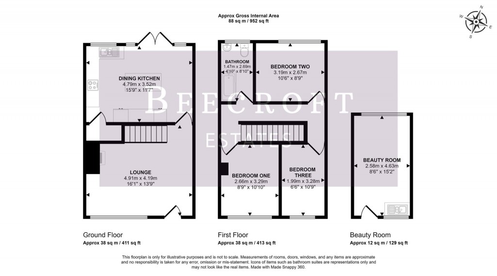 Floorplans For Lowfield Road, Bolton-Upon-Dearne, Rotherham
