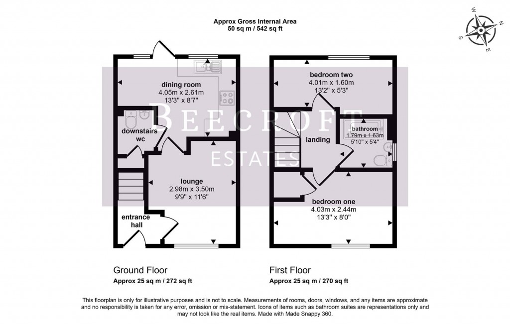 Floorplans For Kirby Street, Mexborough