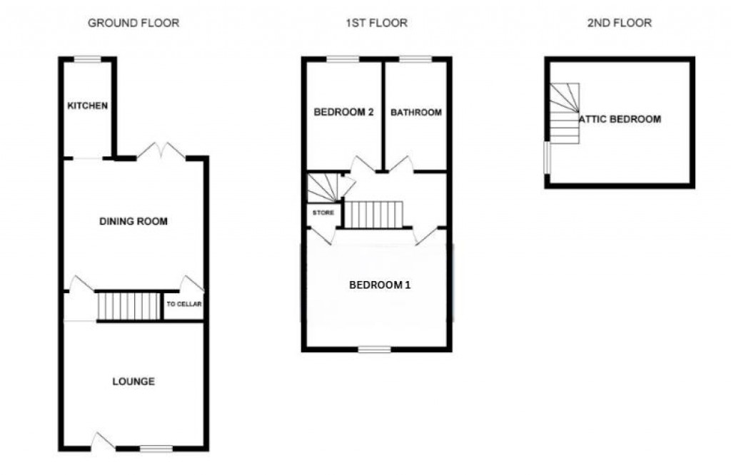 Floorplans For Edward Street, Darfield, Barnsley