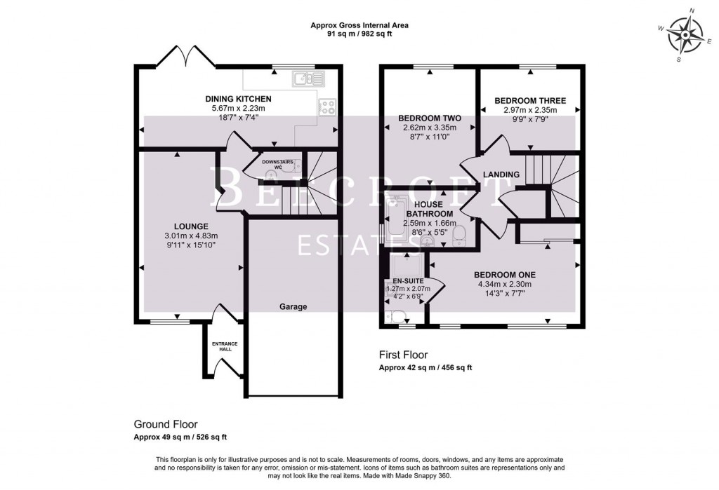 Floorplans For Lundhill Drive, Wombwell, Barnsley