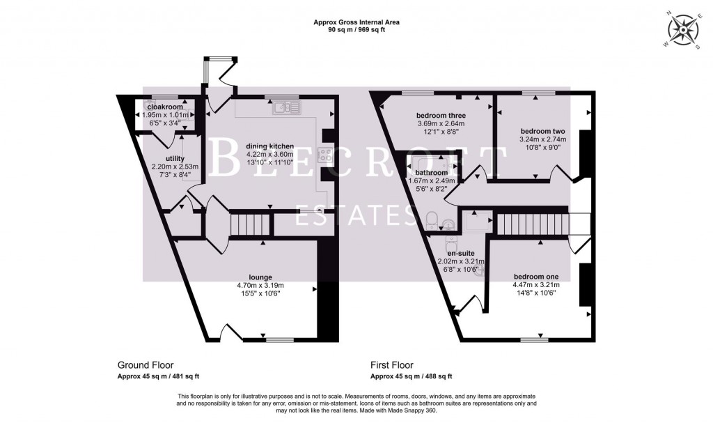 Floorplans For Cemetery Road, Jump, Barnsley