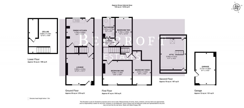 Floorplans For Hough Lane, Wombwell, Barnsley
