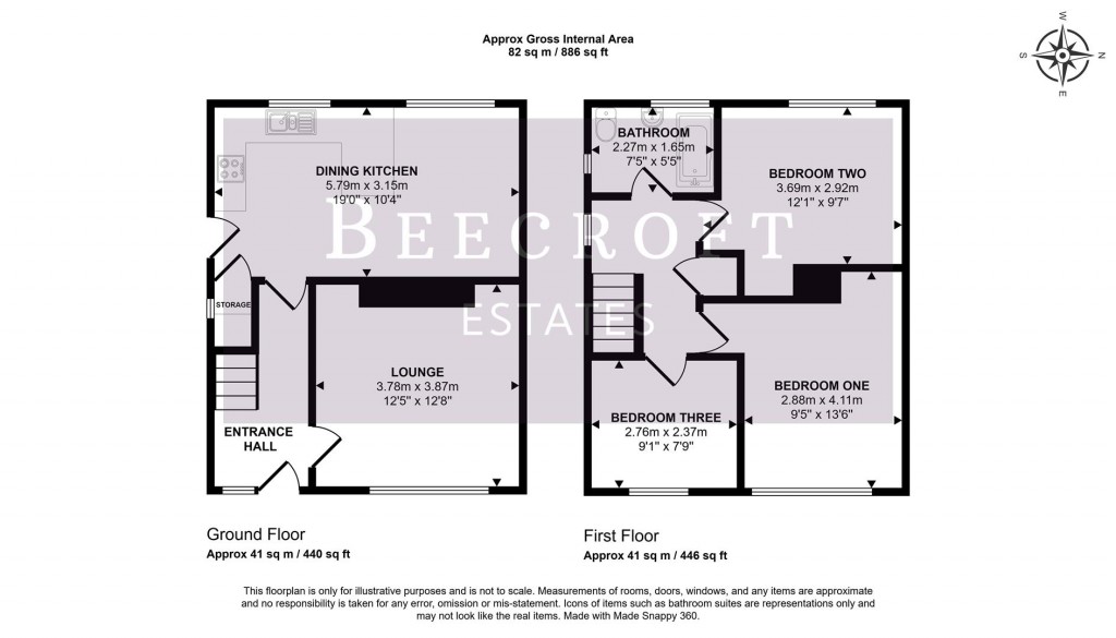 Floorplans For Simons Way, Wombwell, Barnsley