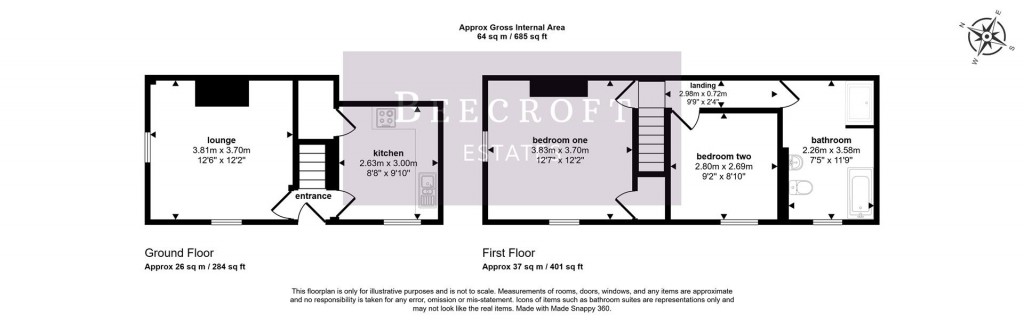 Floorplans For Short Street, Hoyland, Barnsley