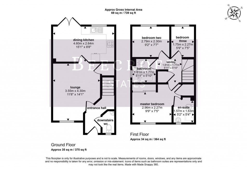 Floorplans For Lundhill Crescent, Wombwell, Barnsley