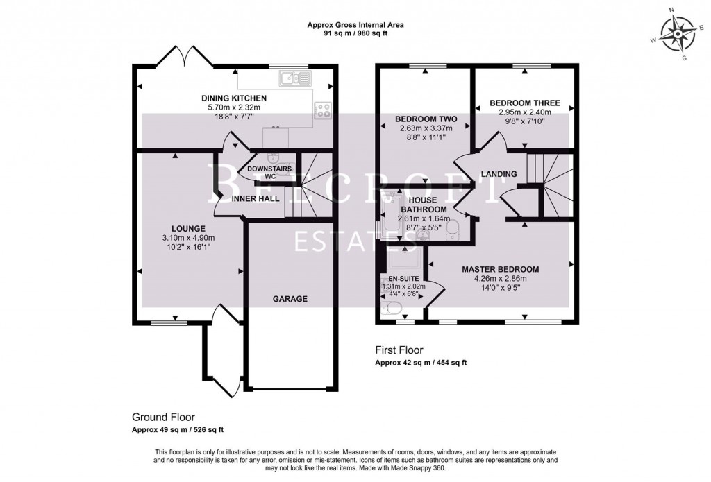 Floorplans For Lundhill Drive, Wombwell, Barnsley