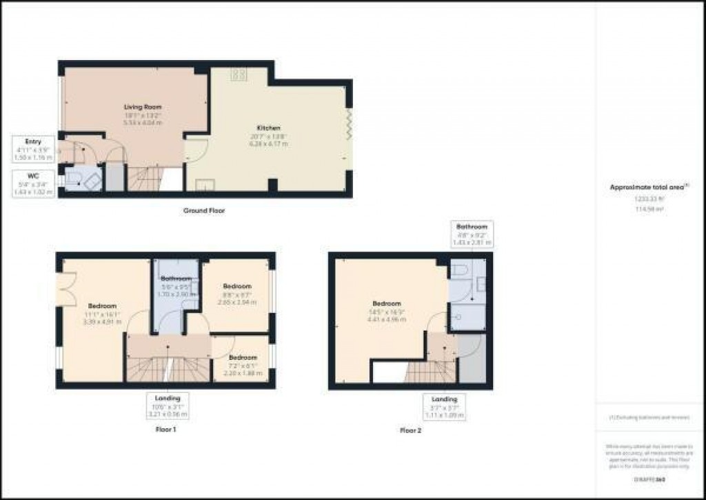 Floorplans For Pearwood Close, Goldthorpe, Rotherham