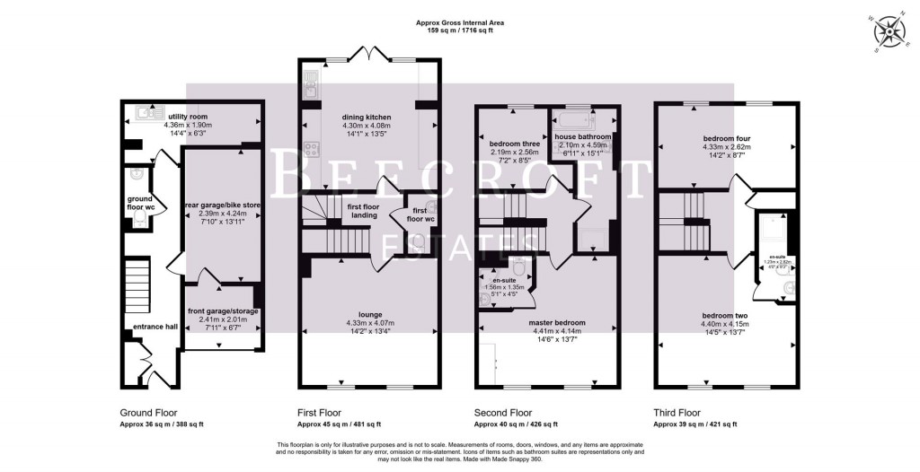 Floorplans For Wheatcrofts, Barnsley, S70 6BZ