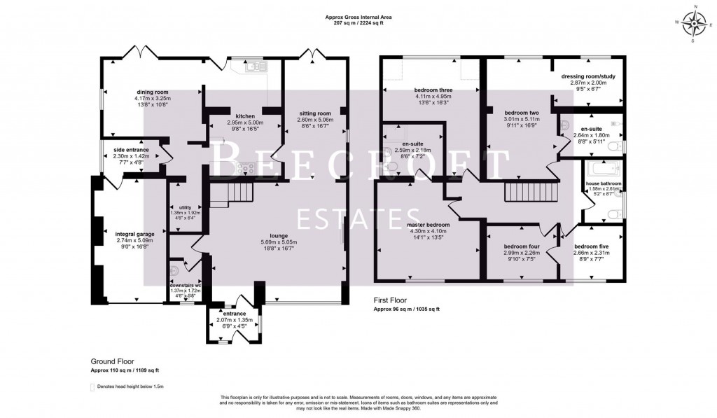 Floorplans For Lundhill Road, Wombwell, Barnsley