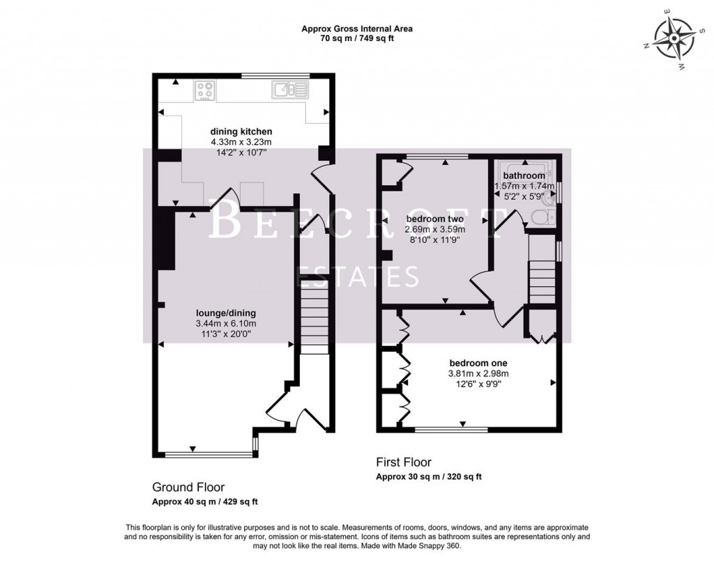 Floorplans For Howard Street, Darfield, Barnsley