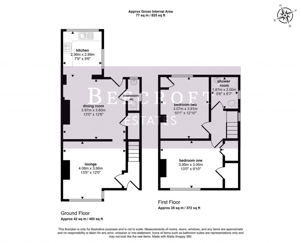 Floorplans For Margaret Road, Wombwell, Barnsley