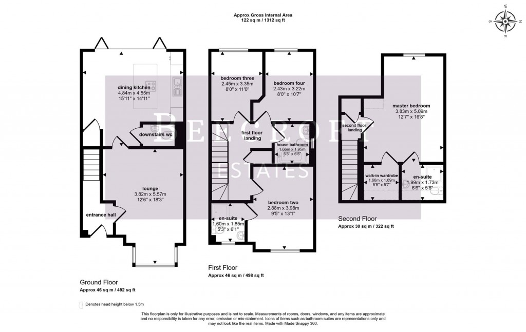 Floorplans For The Woodlands, Bolton-Upon-Dearne, Rotherham