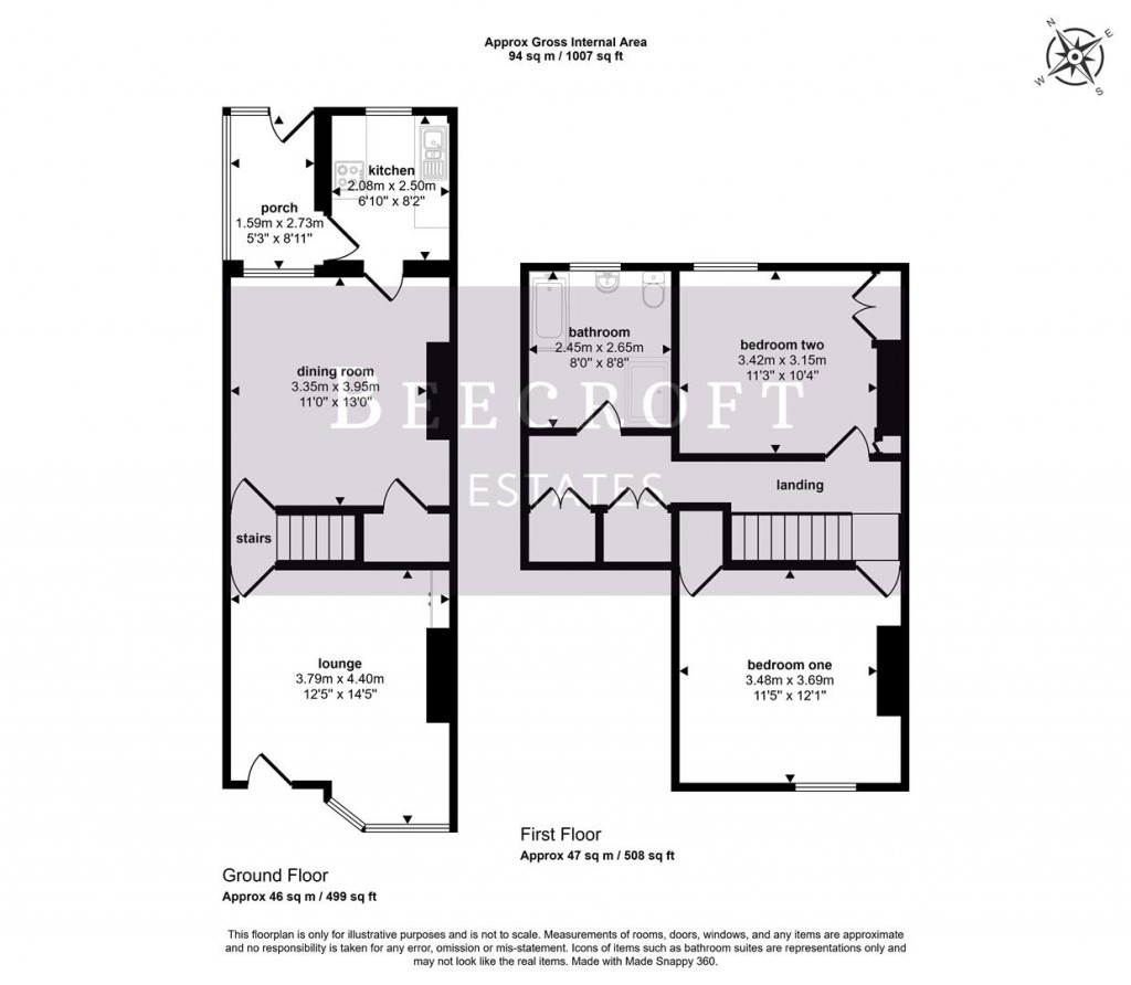 Floorplans For Hough Lane, Wombwell, Barnsley