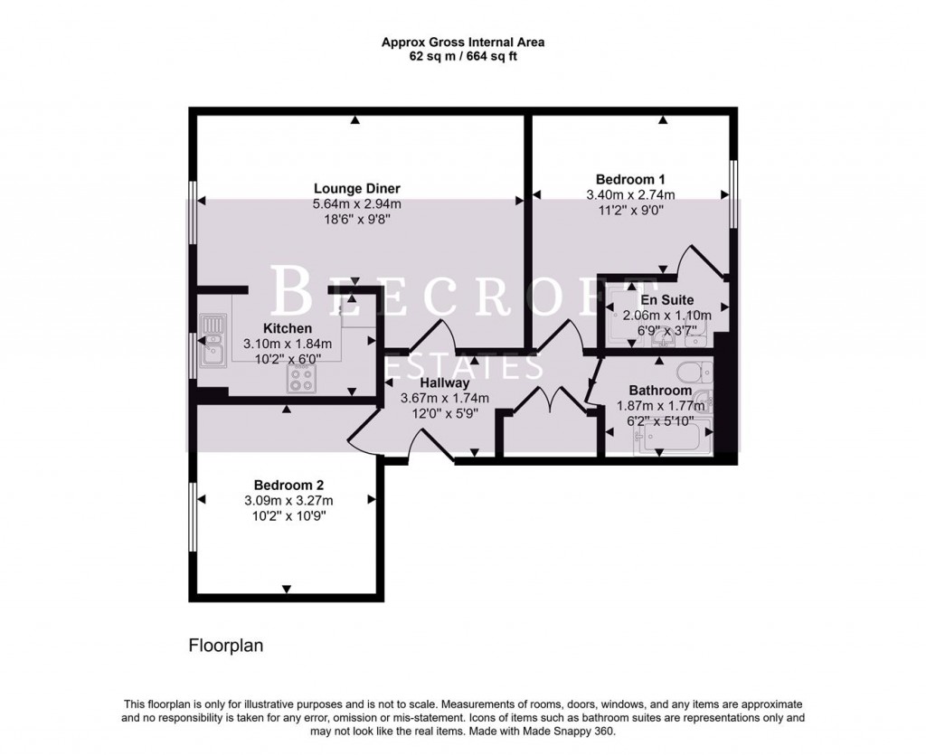 Floorplans For Langdale Court, Barnsley