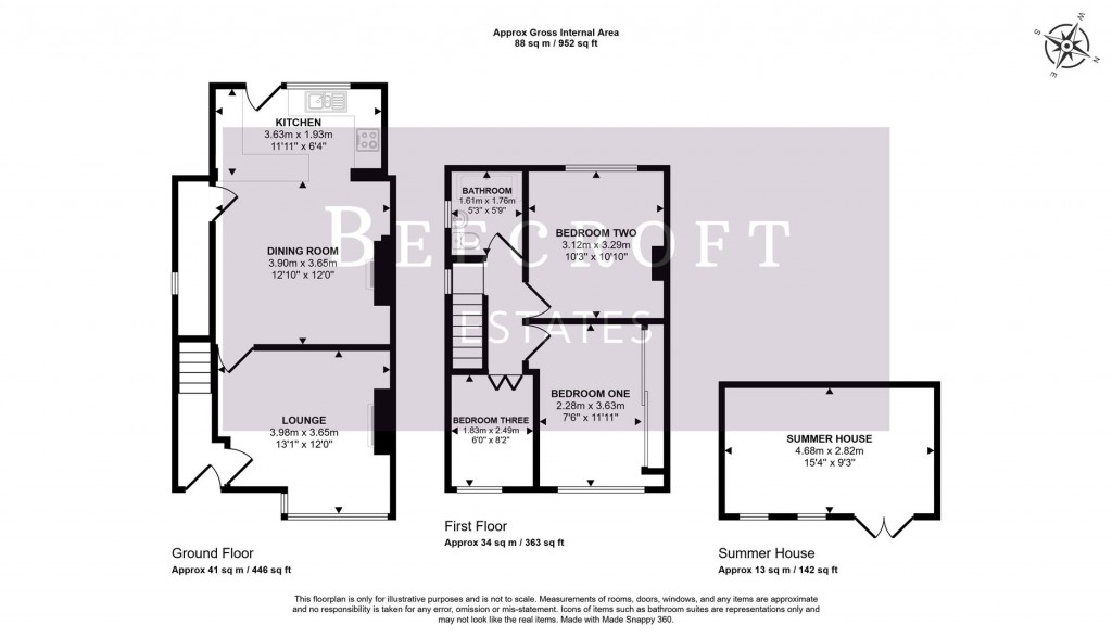 Floorplans For Windmill Road, Wombwell, Barnsley
