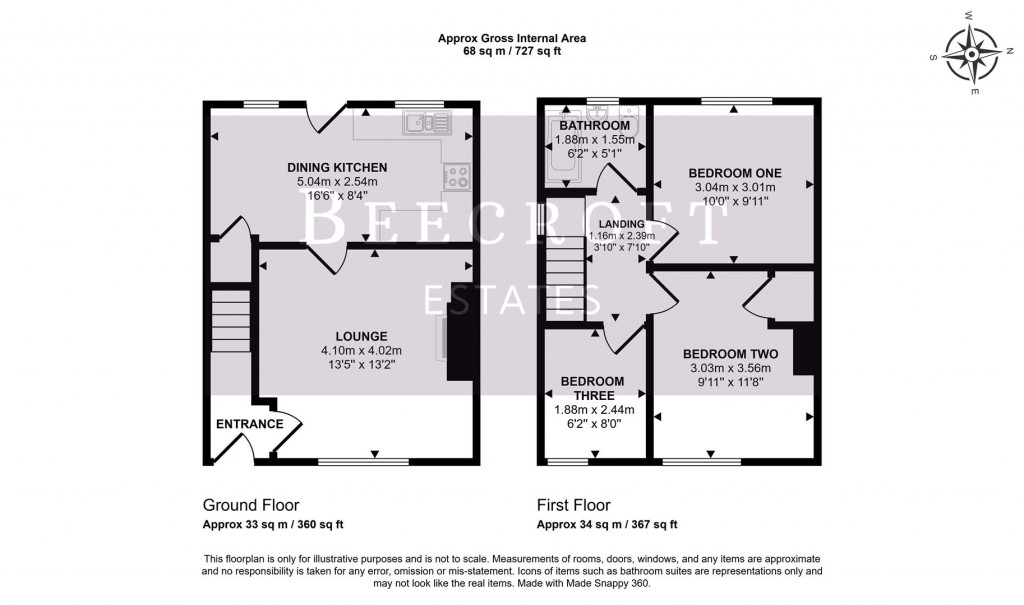 Floorplans For Greenwood Avenue, Worsbrough, Barnsley