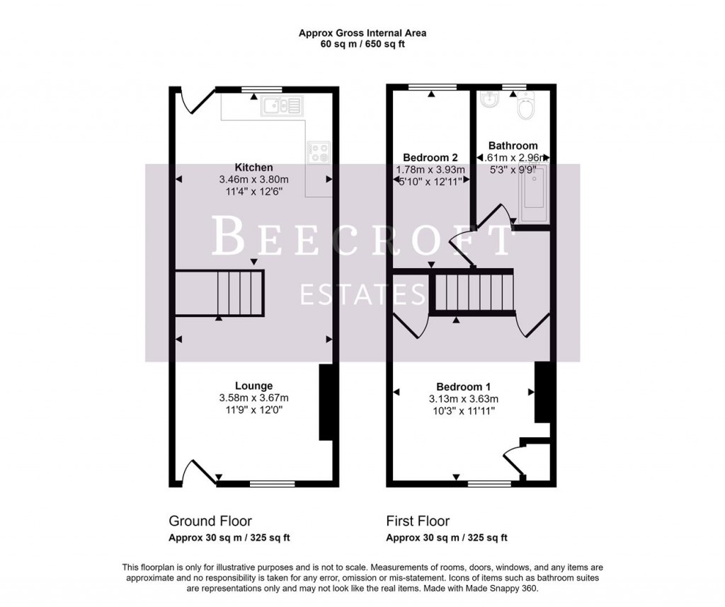 Floorplans For Schofield Street, Mexborough