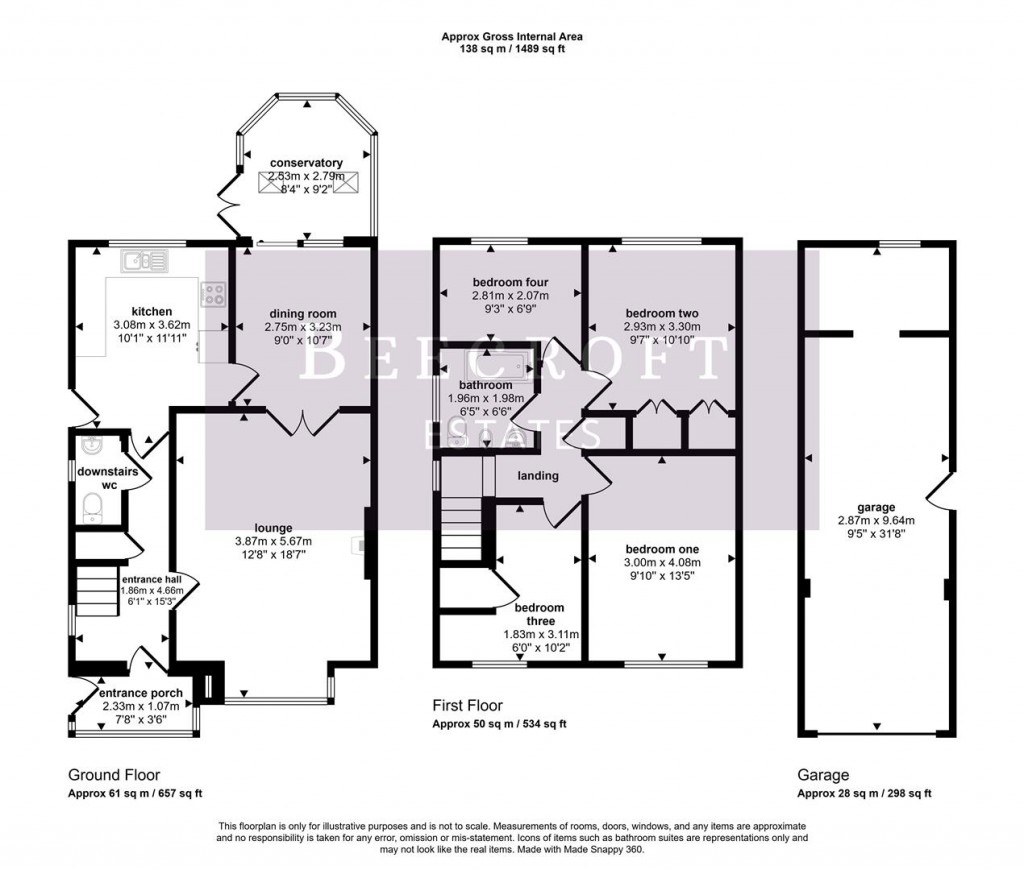 Floorplans For Celandine Rise, Swinton, Mexborough