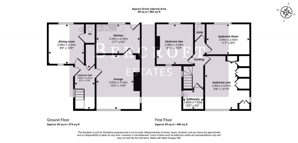 Floorplans For Manor Crescent, Grimethorpe, Barnsley