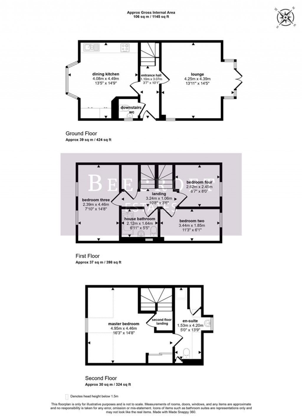Floorplans For Bellscroft, Wombwell, Barnsley