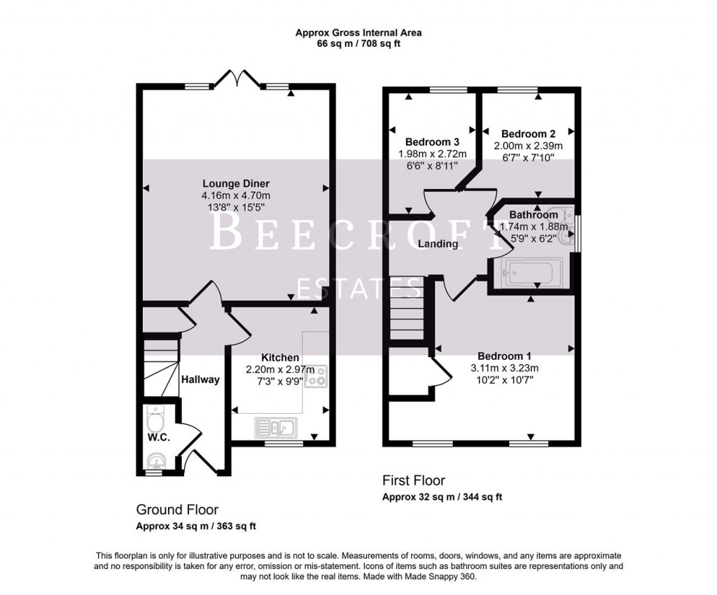 Floorplans For Ravenna Close, Barnsley