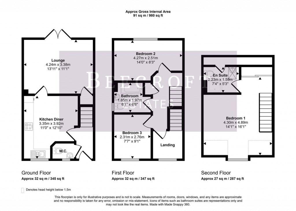 Floorplans For Bluebell Way, Thurnscoe