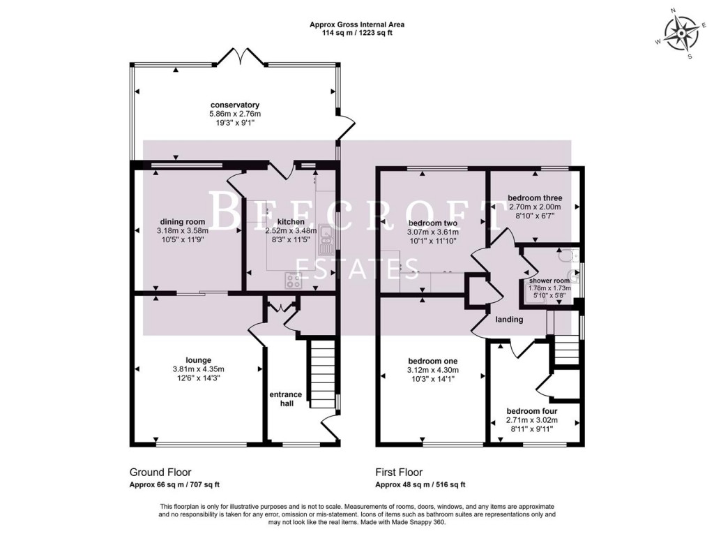Floorplans For Kestrel Avenue, Thorpe Hesley, Rotherham