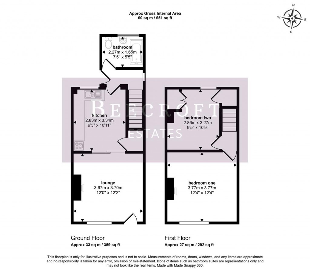 Floorplans For Hough Lane, Wombwell, Barnsley