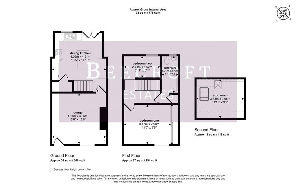 Floorplans For School Street, Darton, Barnsley