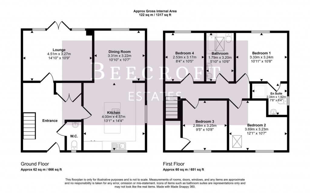 Floorplans For Middlecliff Lane, Little Houghton, Barnsley